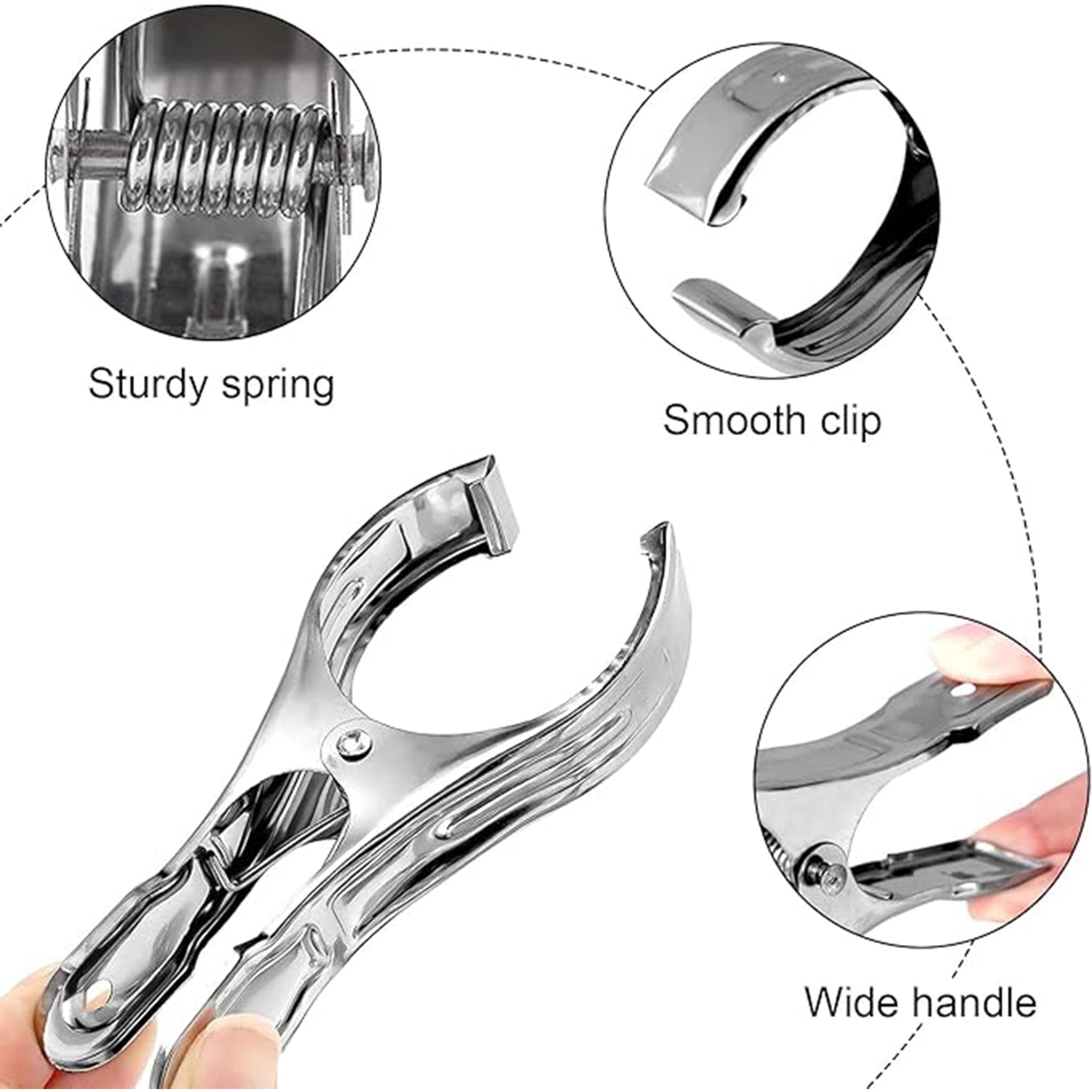 Stainless Steel Clothes pins Beach Towel Clips (10 Pcs Set) Stainless Steel Clothes pins Beach Towel Clips (10 Pcs Set)